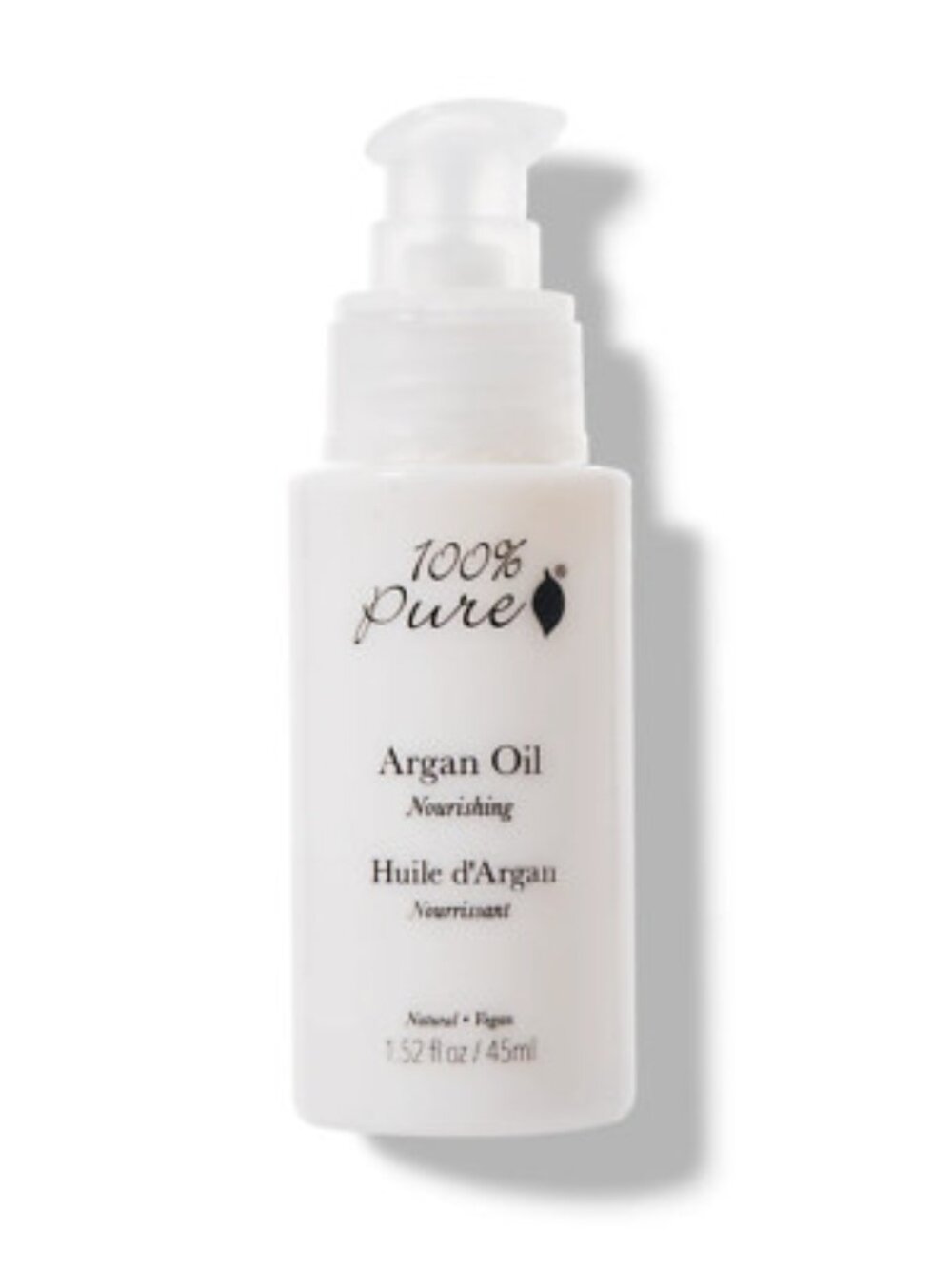 100% PURE Organic Argan Oil 1.52 oz Full Size Vegan Face Hair Body Oil New